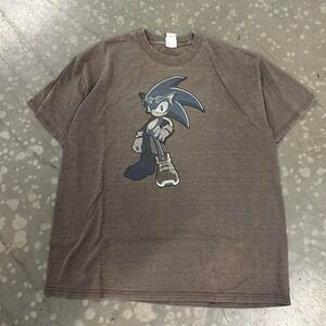 Vintage 2006 Sonic Riders T Shirt Brown Sega Sonic The Hedgehog Graphic Tee XL
